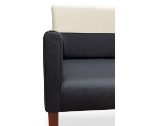 Ławka gastro z podłokietnikami z Eco-skóry