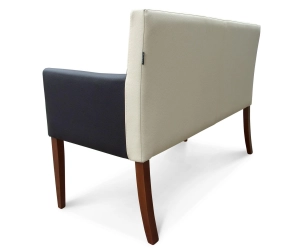 Ławka gastro z podłokietnikami z Eco-skóry