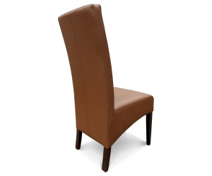 Krzesło grube, skośne z oparciem pikowanym kryształkami