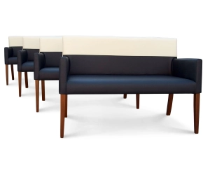 Ławkai gastro z podłokietnikami z Eco-skóry