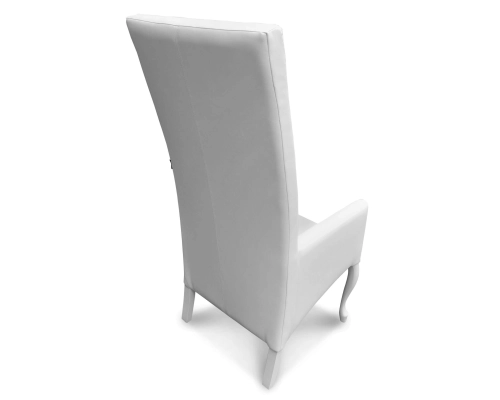 Fotel Ślubny Tron Weselny pikowany w karo z kryształkami