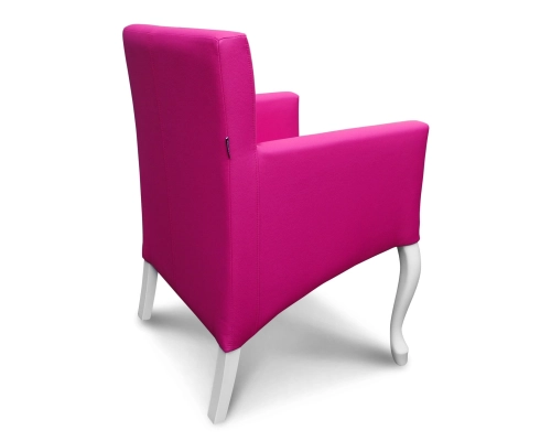 Fotel Ludwik / krzesło z podłokietnikami. Oparcie pikowane w karo z kryształkami. Wysokość 85cm