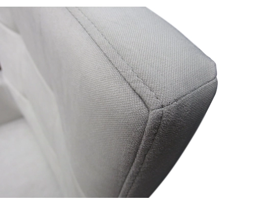 Fotel gruby prosty z oparciem pikowanym w kwadraty