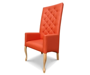 Fotel Ludwik skośny wysoki