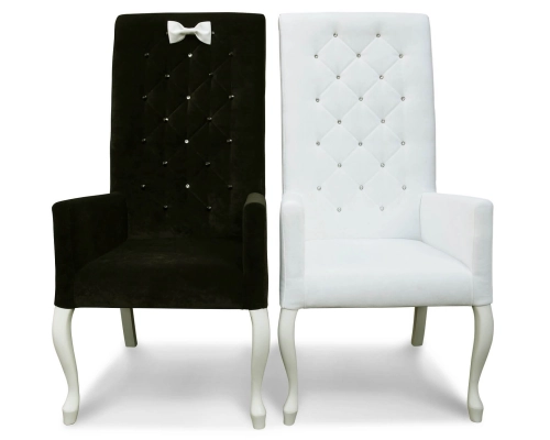 Wytworne fotele dla młodej pary w Luksusowym stylu