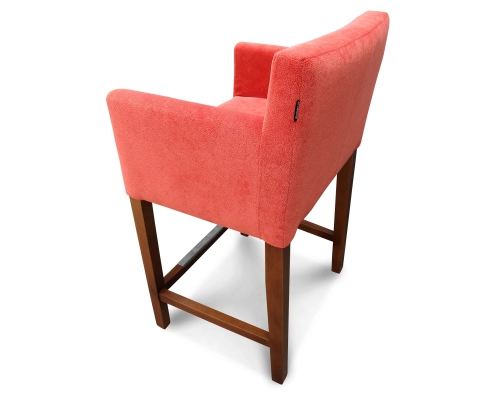 Hoker fotelikowy z oparciem gładkim