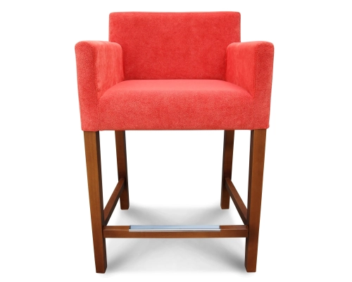 Hoker fotelikowy z oparciem gładkim