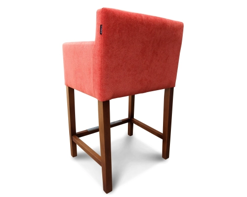 Hoker fotelikowy z oparciem gładkim