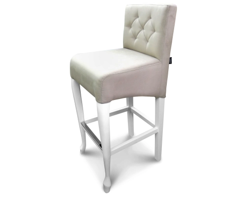 Hoker Ludwik skośny z oparciem pikowanym w karo