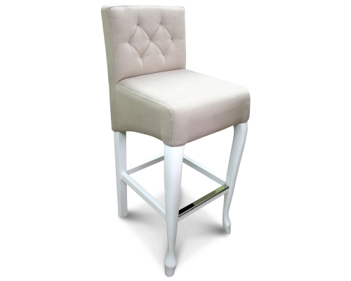 Hoker Ludwik skośny z oparciem pikowanym w karo