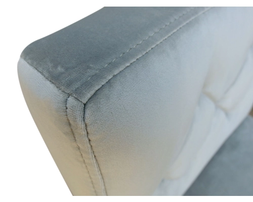 Hoker Ludwik prosty z oparciem pikowanym w karo