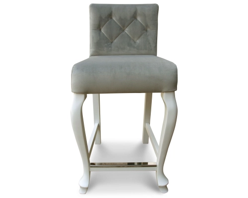 Hoker Ludwik prosty z oparciem pikowanym w karo