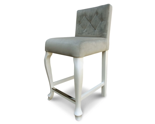 Hoker Ludwik prosty z oparciem pikowanym w karo