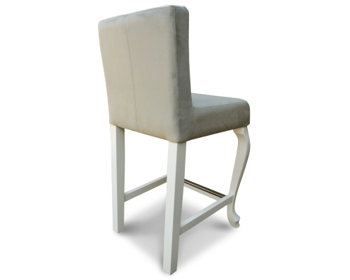 Hoker Ludwik prosty z oparciem pikowanym w karo