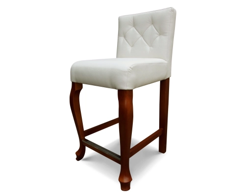 Hoker Ludwik prosty z oparciem pikowanym w karo