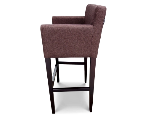 Hoker fotelikowy z oparciem gładkim