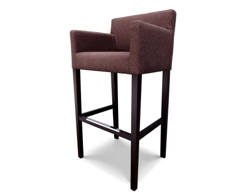 Hoker fotelikowy z oparciem gładkim