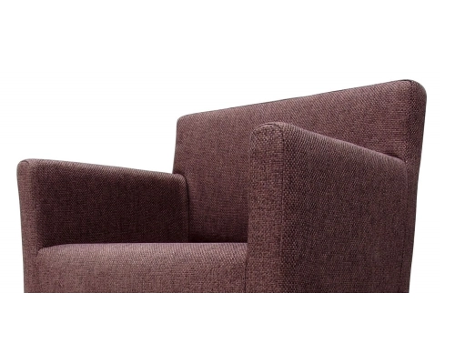 Hoker fotelikowy z oparciem gładkim