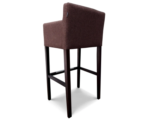 Hoker fotelikowy z oparciem gładkim