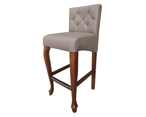 Hoker Ludwik skośny z oparciem pikowanym w karo