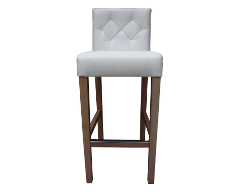 Hoker prosty wąski z oparciem pikowanym w karo