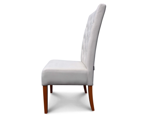 Krzesło restauracyjne grube z oparciem pikowanym w karo