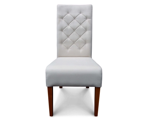 Krzesło restauracyjne grube z oparciem pikowanym w karo