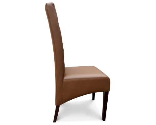 Krzesło grube skośne z oparciem pikowanym w karo + kryształki. Wys. całkowita 108cm.