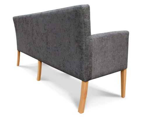 Ławka tapicerowana gruba z podłokietnikami