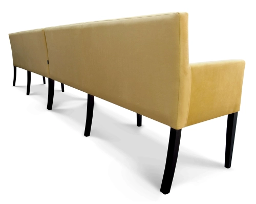 Modułowe ławki z oparciem do restauracji do poczekalni.