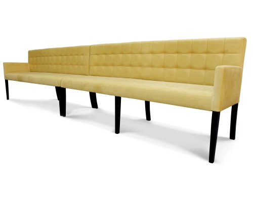 Modułowe ławki z oparciem do restauracji do poczekalni.