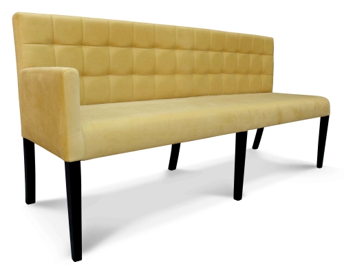 Modułowe ławki z oparciem do restauracji do poczekalni.