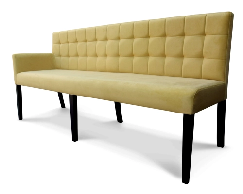 Modułowe ławki z oparciem do restauracji do poczekalni.