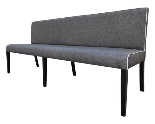 Ławka tapicerowana z lamówką do restauracji do korytarza