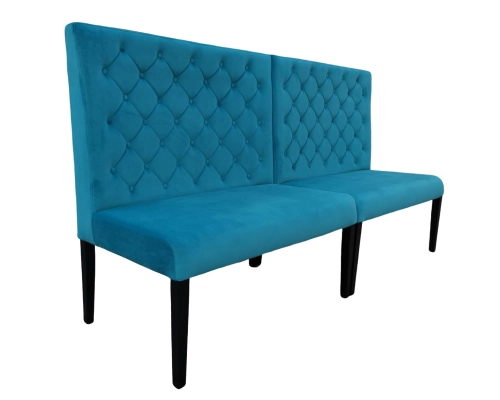 Loża pikowana - ławka tapicerowana do restauracji.