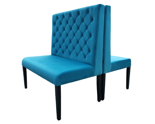 Loża pikowana - ławka tapicerowana do restauracji.