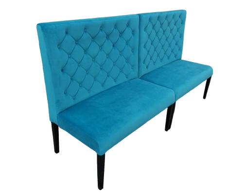 Loża pikowana - ławka tapicerowana do restauracji.