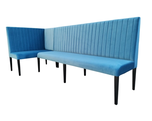 Modułowe ławki narożne z oparciem do restauracji do kuchni