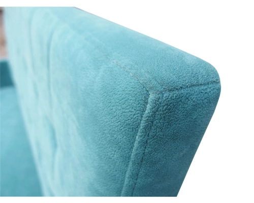 Ławka z oparciem pikowanym w kwadraty + guziki z podłokietnikami. Wys. oparcia 108cm od podłogi