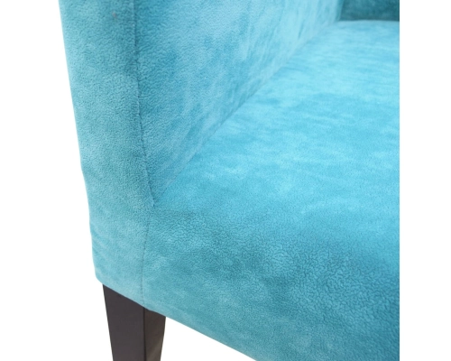 Ławka z oparciem pikowanym w kwadraty + guziki z podłokietnikami. Wys. oparcia 108cm od podłogi