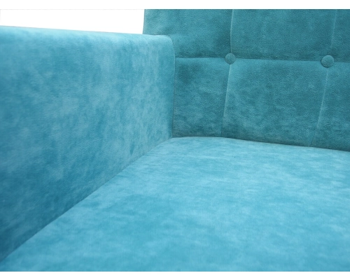 Ławka z oparciem pikowanym w kwadraty + guziki z podłokietnikami. Wys. oparcia 108cm od podłogi