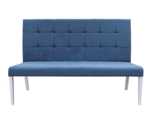 Ławka bez podłokietników z oparciem pikowanym