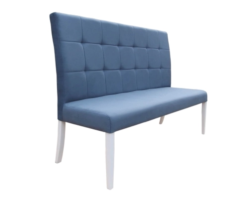 Ławka bez podłokietników z oparciem pikowanym