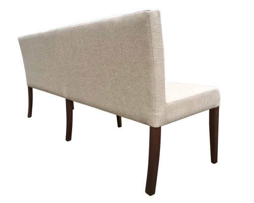 Ławka tapicerowana z oparciem przeszywanym pionowo