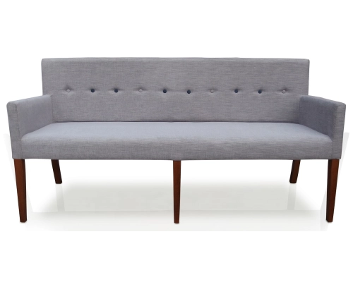 Ławka prosta z podłokietnikami. Wysokość całkowita 85cm