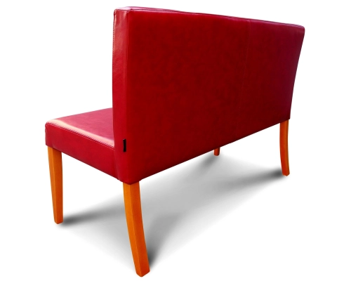 Ławka z oparciem gładkim bez podłokietników o wysokości 85cm