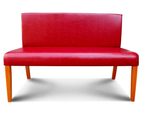 Ławka z oparciem gładkim bez podłokietników o wysokości 85cm