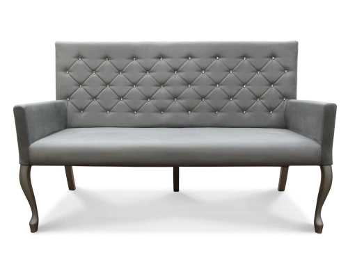 Stylowa ławka Ludwik do restauracji do przedpokoju.