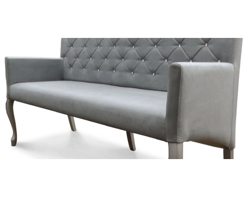 Stylowa ławka Ludwik do restauracji do przedpokoju.