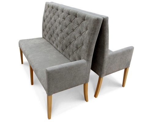 Ławka modułowa do restauracji do korytarza.